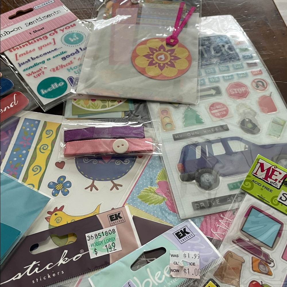 Colorful Assorted Sticker scrapbook bundle - Picture 3 of 4